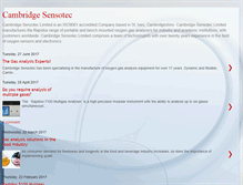 Tablet Screenshot of cambridgesensotec.blogspot.com