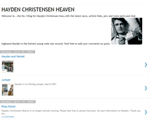 Tablet Screenshot of haydenchristensenheaven.blogspot.com