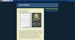 Desktop Screenshot of iscorebaseball.blogspot.com