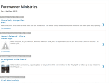 Tablet Screenshot of forerunnerministries.blogspot.com