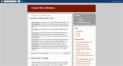 Desktop Screenshot of forestparkathletics.blogspot.com