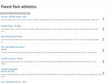 Tablet Screenshot of forestparkathletics.blogspot.com