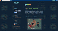 Desktop Screenshot of guarracifamily.blogspot.com