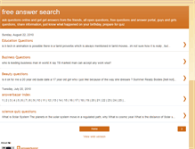Tablet Screenshot of answerbazar.blogspot.com