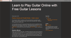 Desktop Screenshot of free-guitar-lessons-online.blogspot.com