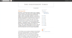 Desktop Screenshot of indifferenttimes.blogspot.com