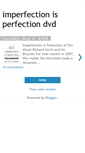 Mobile Screenshot of imperfectionisperfectiondvd.blogspot.com