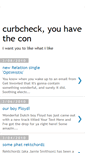 Mobile Screenshot of curbcheckyouhavethecon.blogspot.com