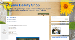 Desktop Screenshot of dayanabeautyshop.blogspot.com