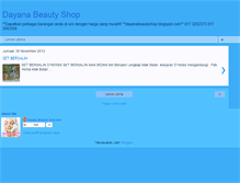 Tablet Screenshot of dayanabeautyshop.blogspot.com