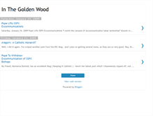 Tablet Screenshot of inthegoldenwood.blogspot.com