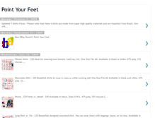 Tablet Screenshot of pointyourfeet.blogspot.com