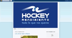 Desktop Screenshot of hockeyrendimiento.blogspot.com