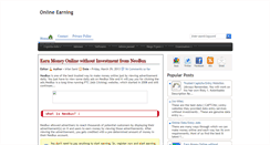 Desktop Screenshot of online-earning25.blogspot.com