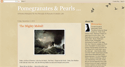 Desktop Screenshot of pomegranatesandpearls.blogspot.com