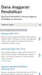 Mobile Screenshot of anggaran-pendidikan.blogspot.com