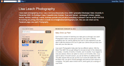 Desktop Screenshot of lisaleachphoto.blogspot.com