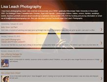 Tablet Screenshot of lisaleachphoto.blogspot.com