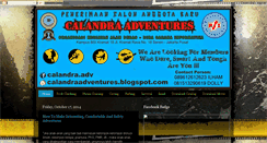 Desktop Screenshot of calandraadventures.blogspot.com