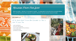 Desktop Screenshot of messagesfromfaraway.blogspot.com