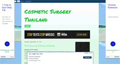 Desktop Screenshot of cosmetic-surgerythailand.blogspot.com