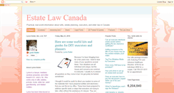 Desktop Screenshot of estatelawcanada.blogspot.com