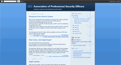 Desktop Screenshot of professionalsecurityofficers.blogspot.com