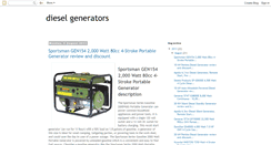 Desktop Screenshot of dieselgenerators-review.blogspot.com