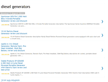 Tablet Screenshot of dieselgenerators-review.blogspot.com
