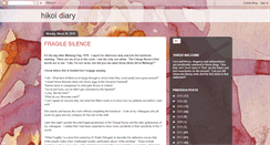 Desktop Screenshot of hikoidiary.blogspot.com