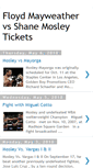 Mobile Screenshot of floyd-mayweather-shane-mosley-tickets.blogspot.com