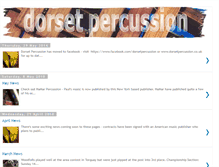 Tablet Screenshot of dorsetpercussion.blogspot.com