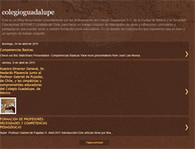 Tablet Screenshot of colegioguadalupemexico.blogspot.com