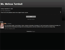 Tablet Screenshot of melissaturnbull.blogspot.com