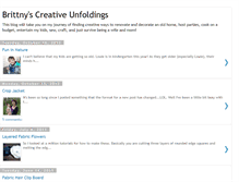 Tablet Screenshot of brittnyscreativeunfoldings.blogspot.com