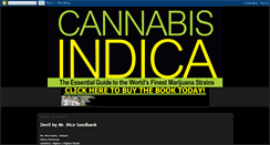 Desktop Screenshot of cannabisindicatheessentialguide.blogspot.com