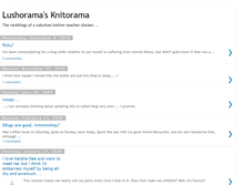 Tablet Screenshot of lushoramasknitorama.blogspot.com