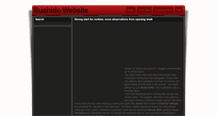 Desktop Screenshot of bushidowebsite.blogspot.com