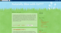 Desktop Screenshot of naturallyslimwithoj.blogspot.com