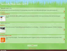 Tablet Screenshot of naturallyslimwithoj.blogspot.com