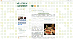 Desktop Screenshot of guayanagourmet.blogspot.com