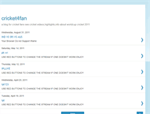 Tablet Screenshot of cricket4fan.blogspot.com