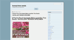 Desktop Screenshot of bonsaitreeseedsview.blogspot.com