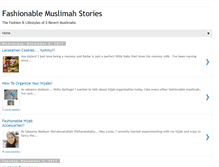 Tablet Screenshot of fashionablemuslimahstories.blogspot.com