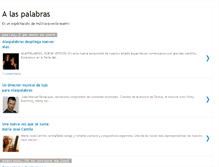 Tablet Screenshot of alaspalabras.blogspot.com