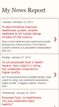 Mobile Screenshot of mynewsreport.blogspot.com
