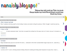 Tablet Screenshot of nanaloly.blogspot.com
