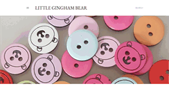 Desktop Screenshot of littleginghambear.blogspot.com