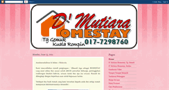 Desktop Screenshot of dmutiara-homestay.blogspot.com