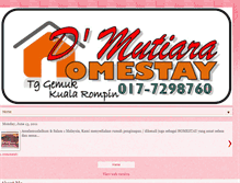 Tablet Screenshot of dmutiara-homestay.blogspot.com